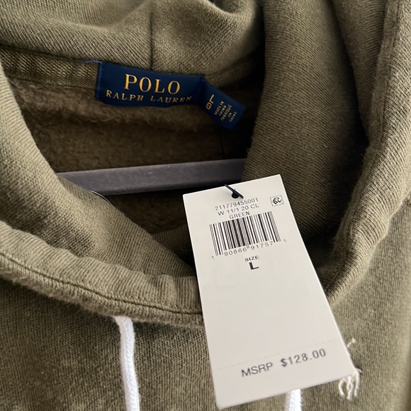 Cropped army green hoodie - Picture 5 of 5